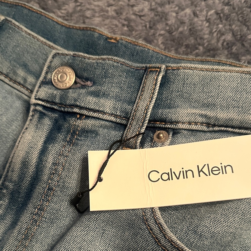 Calvin Klein Light Blue Denim Jean Shorts - 31W